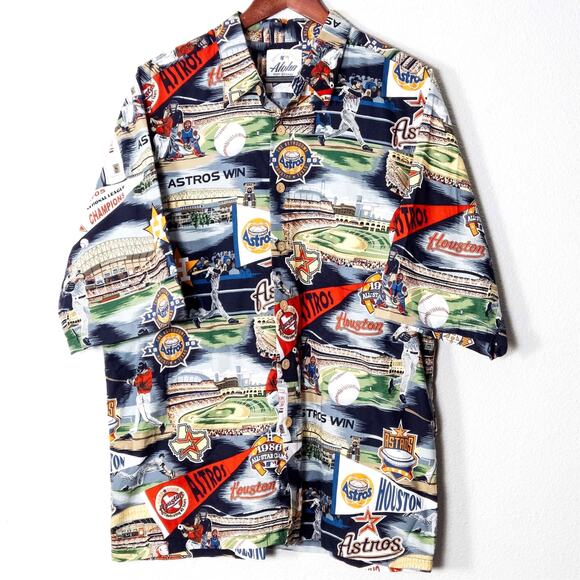 reyn spooner Other - Reyn Spooner Aloha Shirt Size XL Navy Gameday Retro Scenic Collectors